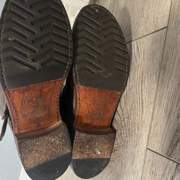 Frye Brown Leather Riding Boots - Picture 4 of 6